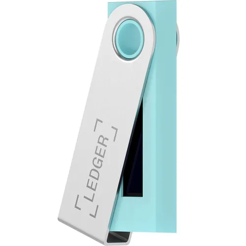 Portfel sprzętowy dla kryptowalut Ledger Nano S Lagoon Blue