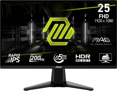 Monitor MSI MAG 255F E20 24.5" 1920x1080px IPS 200Hz 0.5 ms [GTG]
