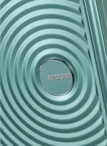 Walizka średnia American Tourister Soundbox Alu - dusty turquoise