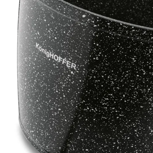 Garnek ceramiczny wysoki Konighoffer Kingstone 6,85 l okrągły z aromatyzerem i 2 nakładki