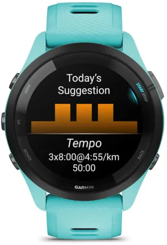 Zegarek sportowy GARMIN Forerunner 265 46mm Turkusowy