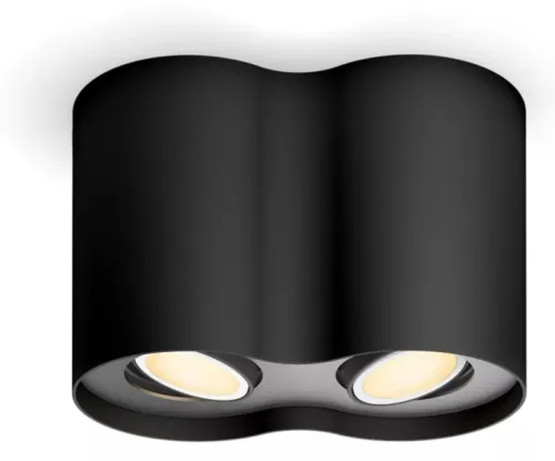 Oświetlenie punktowe Philips Hue White Ambiance Podwójne Pillar Czarny