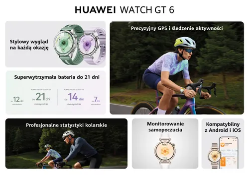 Smartwatch HUAWEI Watch GT 6 Classic 41mm Biały