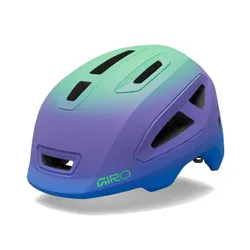 Kask rowerowy dziecięcy Giro Scamp II matte blue jewel/vivid green