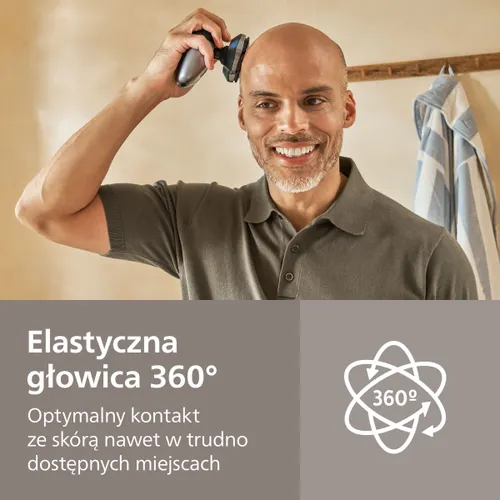 Golarka do głowy PHILIPS Head Pro Seria 7000 HS7980/15 Na mokro i sucho
