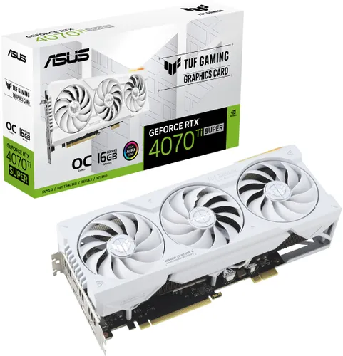 Karta graficzna ASUS GeForce RTX 4070 Ti Super TUF Gaming BTF White OC 16GB DLSS 3