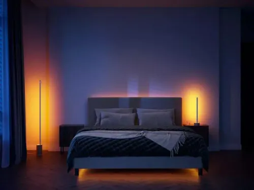 Lampa biurkowa Philips Hue White and Colour Ambiance Gradient Signe 929003479601 brązowy