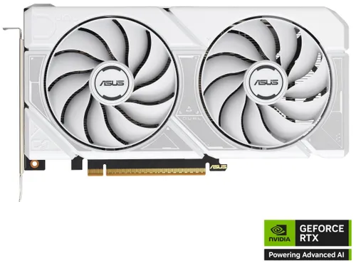 Karta graficzna ASUS Dual GeForce RTX 5060 OC Edition 8GB DLSS 4 White
