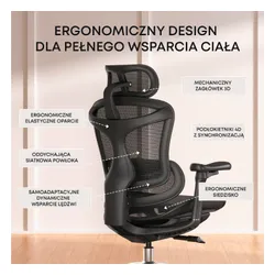 Fotel SIHOO Doro C300L Czarny