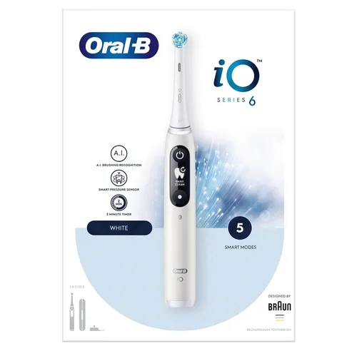 Электрическая зубная щетка Oral-B iO6 White