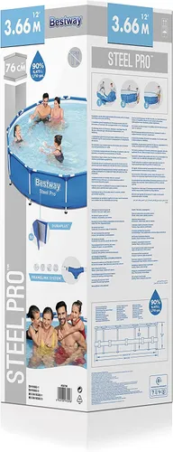 Basen BESTWAY Steel Pro 366 x 76 cm 6473L