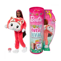 Кукла Mattel Barbie Cutie Reveal Doll - Cat-Panda Red