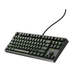 Klawiatura mechaniczna Genesis Thor 404 TKL US RGB - Gateron Yellow Pro - czarny