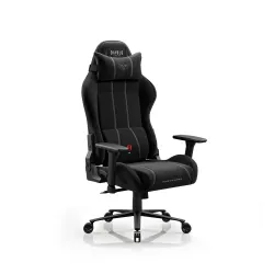 Fotel Diablo Chairs X-One 2.0 Normal Burned Black Gamingowy do 140kg Tkanina Czarny