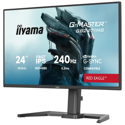 Monitor iiyama G-Master Red Eagle GB2471HS-B1 23,8" Full HD Fast IPS 240Hz 0,3 MPRT Gamingowy