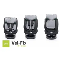 araba koltuğu 4baby Vel-fix 0-36 kg ve-size grey 4baby