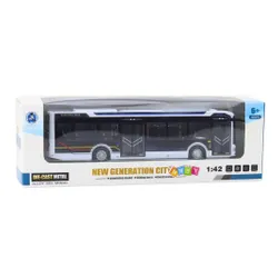 Autobus Miejski Interaktywny Metalowy 1:42 Światła Dźwięk Otwierane Elementy