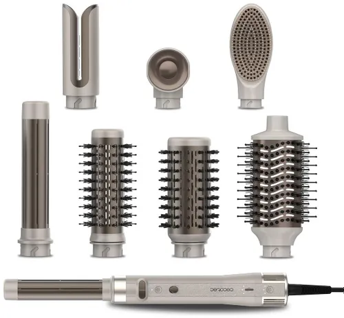 Suszarko-lokówka CECOTEC CeramicCare 8w1 AirGlam Gyro Szampański 33, 40, 70 mm 1500 W