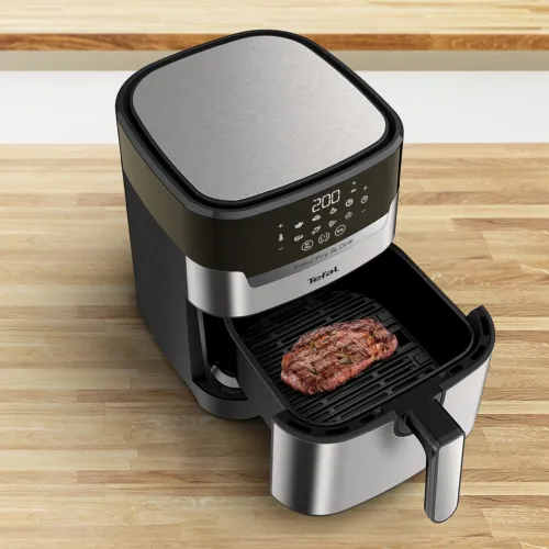 Air Fryer Frytkownica beztłuszczowa TEFAL Easy Fry&Grill Deluxe EY505D15 4.2l z rusztem do grilla