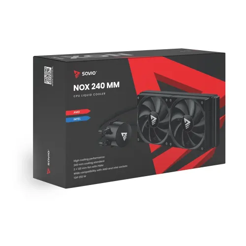 Chłodzenie Savio NOX 240mm Czarny