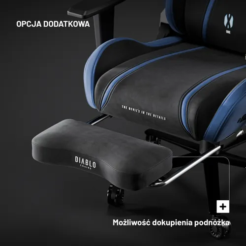 Fotel DIABLO CHAIRS X-One 2.0 Normal Size Czarno-niebieski
