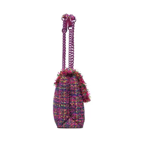 Kurt Geiger 690-Tweed Lg Kensington Moale 647458609 Fushia CMB Bag