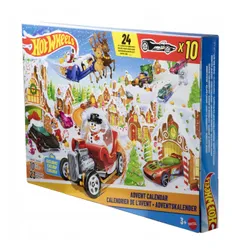 HOT WHEELS KALENDARZ ADWENTOWY 2025 24 niespodzianki, 10 autek JCB47
