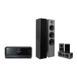 Yamaha MusicCast RX-V4A Cinema System Black, Prism Audio Falcon HT500 Black