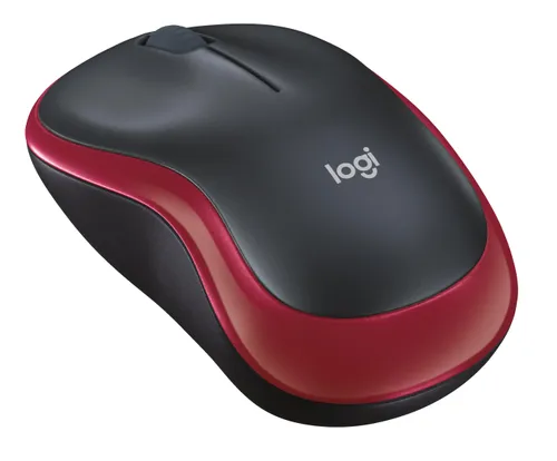 Myszka Logitech M185 Czarno-czerwony