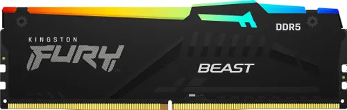 Pamięć Kingston Fury Beast RGB, DDR5, 16 GB, 5600MHz, CL36 (KF556C36BBEA-16)