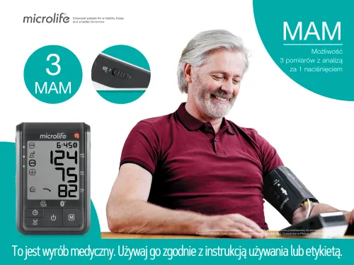 Ciśnieniomierz Microlife BP B4 BT Wykrywanie arytmii