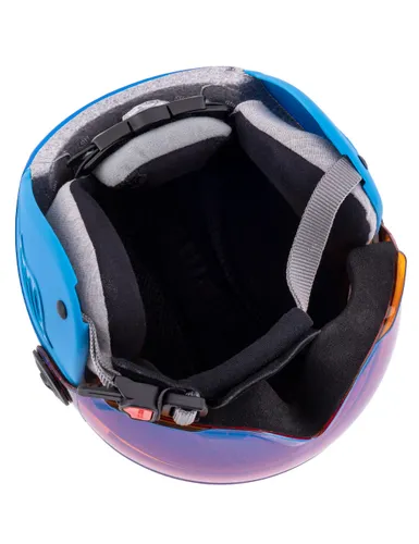 Kask snowboardowy dziecięcy ALPINA CARAT LE VISOR blue - Rozmiar - S