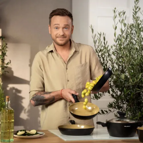 Rondel aluminiowy nieprzywierający FLORINA AMVEGAN 1,1 l