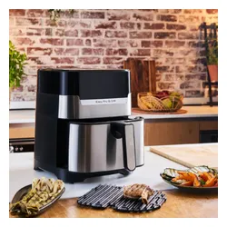 Air Fryer Frytkownica beztłuszczowa TEFAL Easy Fry&Grill Deluxe EY505D15 4.2l z rusztem do grilla