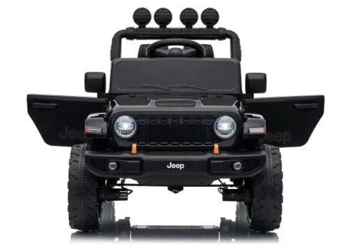 Auto Na Akumulator Jeep Rubicon 2X200W 24V Eva Skóra LED Pilot Radio MP3