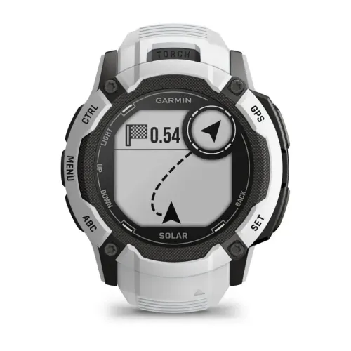 Smartwatch Garmin Instinct 2X Solar 50mm GPS Biały