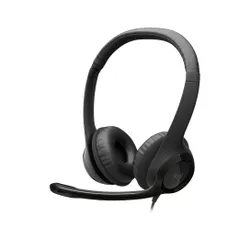 Słuchawki przewodowe z mikrofonem Logitech USB Headset H390 Nauszne Czarny