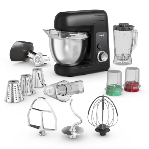 Robot planetarny Tefal Bake Partner QB525838 1100W Maszynka do mielenia Szatkownica Blender kielichowy