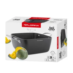 Garnek aluminiowy z pokrywką FLORINA NELIO 2,5 l