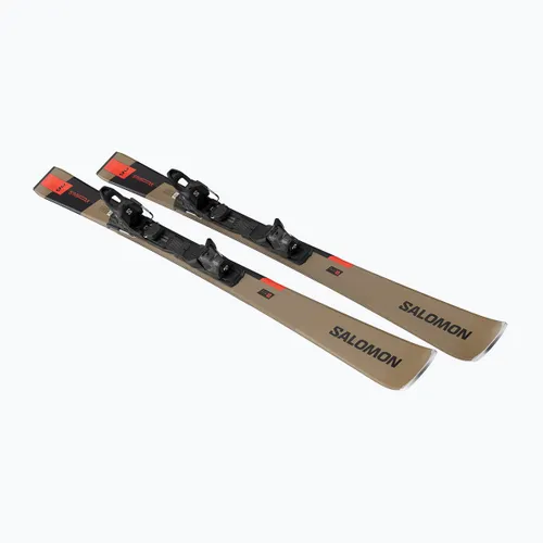 Narty zjazdowe Salomon S/Max 6 XT + wiązania M10 GW golden brown met./neon red/black