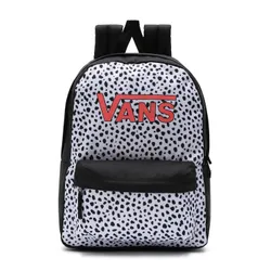 Okul için Vans Girls Realm Çocuk Sırt Çantası-dalmatian black / white