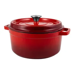 Garnek żeliwny VINTAGE CUISINE VC2P2619BL20CP Czerwony 26 cm