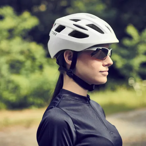 Kask rowerowy ATTABO Bonkers z lampką LED biały