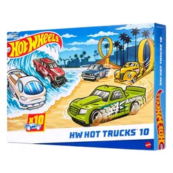 Mattel Zestaw 10 Samochodów Aut Hot Wheels HW Hot Trucks 10 HYM97 1:64