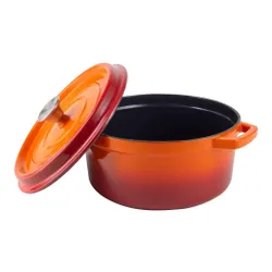 Garnek żeliwny VINTAGE CUISINE VC2P2619BL20CP Pomarańczowy 26 cm