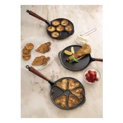 SKEPPSHULT Naural Selection Szkocka 23 cm czarna - patelnia do jajek i placuszków żeliwna