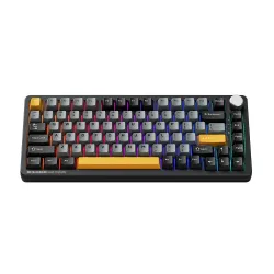 Klawiatura mechaniczna Machenike K600-B82W Gamingowa Bezprzewodowa GR Silver Switch Czarna