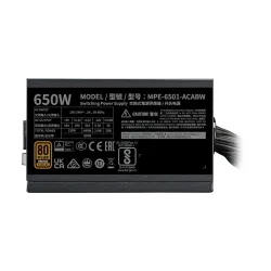 Zasilacz Cooler Master MWE Bronze V3 230V 650W 80+ Bronze Czarny