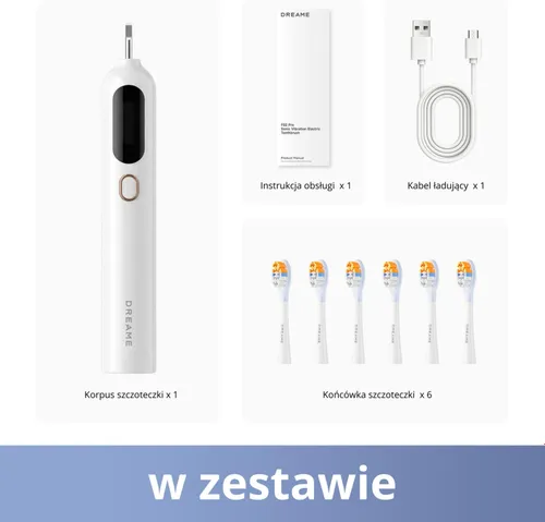 Szczoteczka soniczna DREAME F02 Pro Set Biały