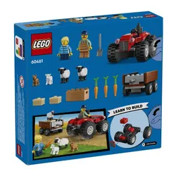 LEGO City 60461 Czerwony traktor z przyczepą i owcą